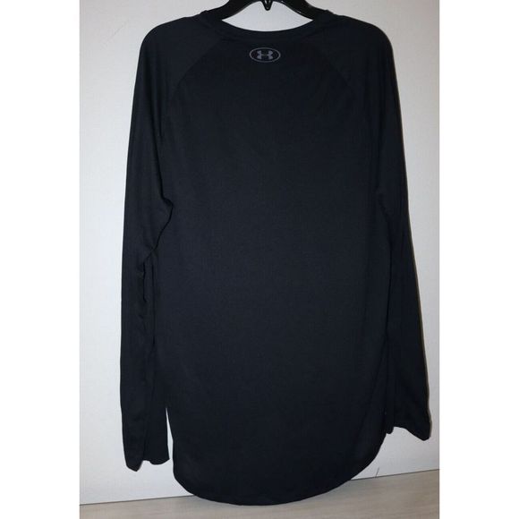 Under Armour 1328496 Men's Sz L Graphite UA Tech 2.0 Long Sleeve Loose Fit Shirt - Picture 2 of 6